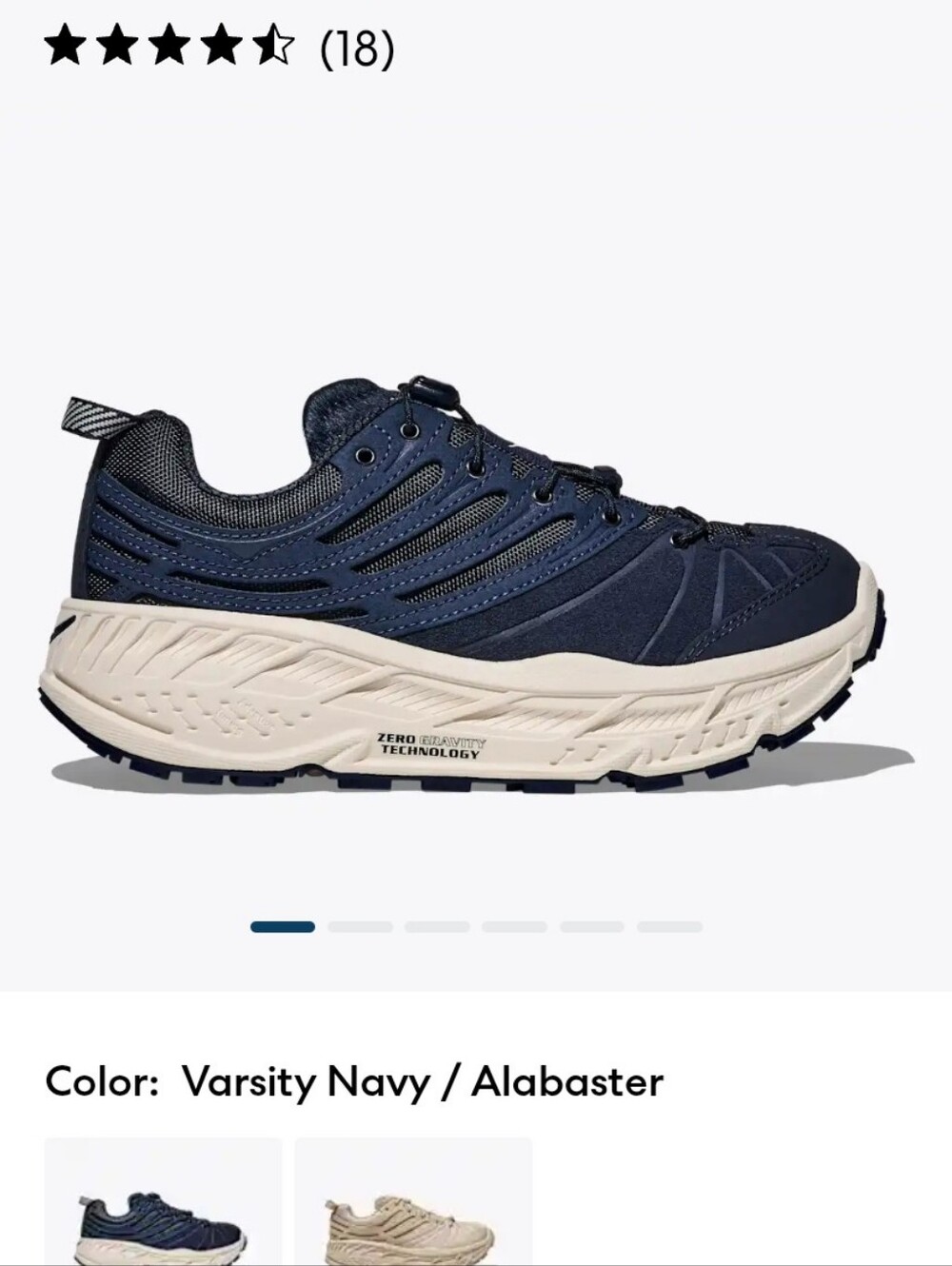 Brand New Never Worn Hoka Elite Terrain System Stinson EVO OG Women's 8 Navy